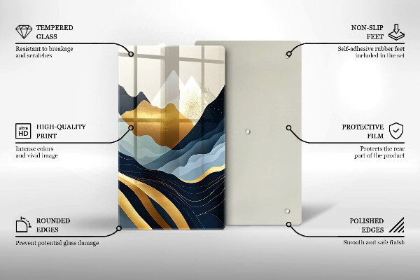 Tábua de cortar Montanhas abstratas