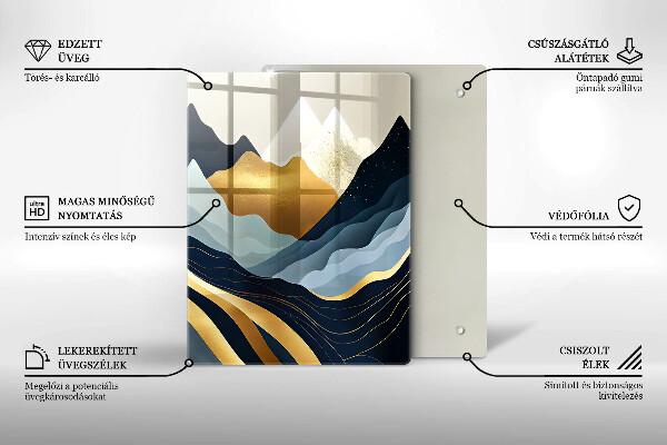 Tábua de cortar Montanhas abstratas