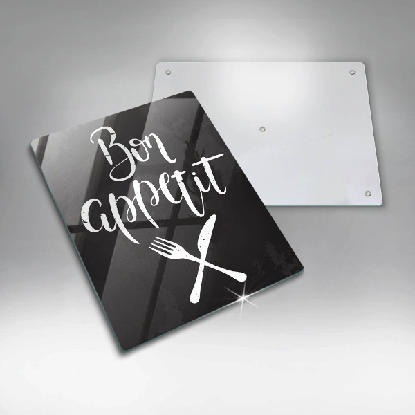 Tábua corte A inscrição Bom apetite