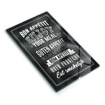 Tábua de corte Inscrição na cozinha, máxima