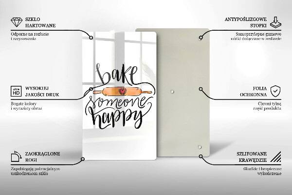 Tábua de cortar Asse alguém feliz