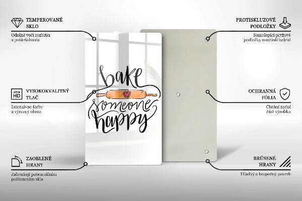 Tábua de cortar Asse alguém feliz