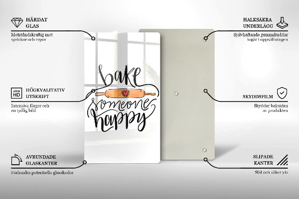 Tábua de cortar Asse alguém feliz