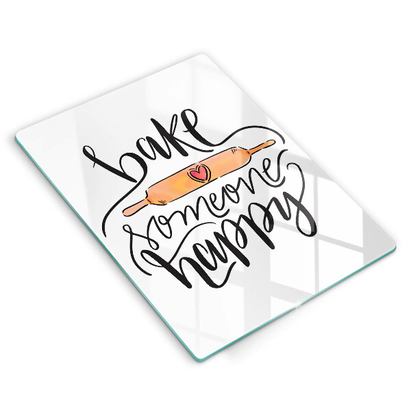 Tábua de cortar Asse alguém feliz