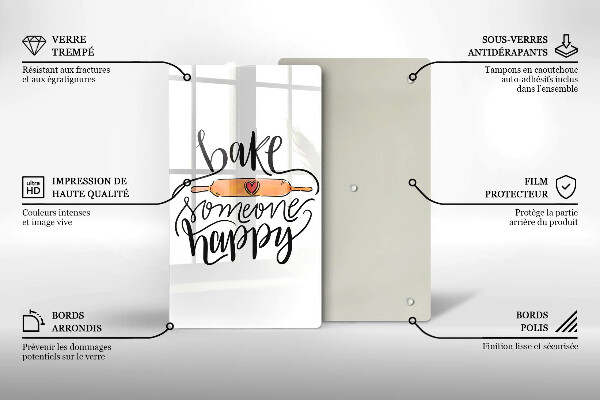 Tábua de cortar Asse alguém feliz