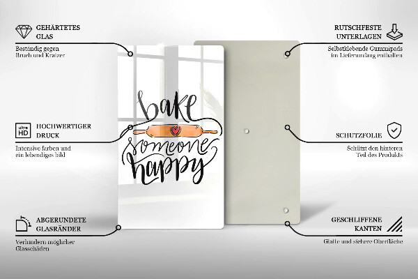 Tábua de cortar Asse alguém feliz