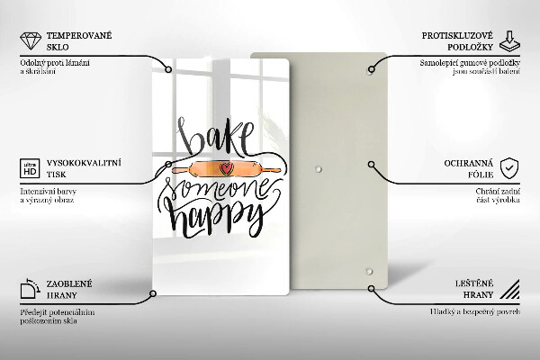 Tábua de cortar Asse alguém feliz