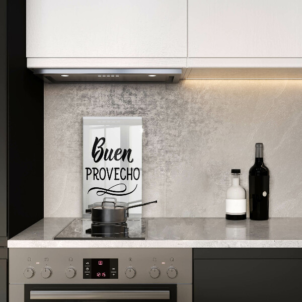 Tábua de cortar alimentos A inscrição Buen provecho