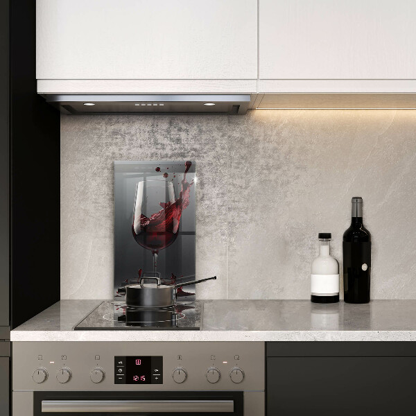 Tábua corte Vinho tinto em taça