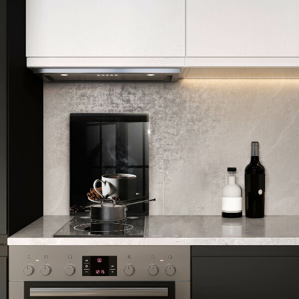 Tábua de cortar Uma xícara de café quente