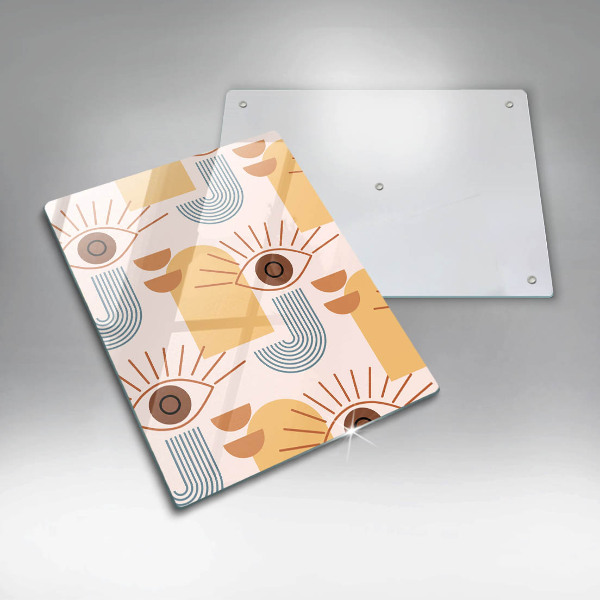 Tábua cozinha Olhos com padrão boho