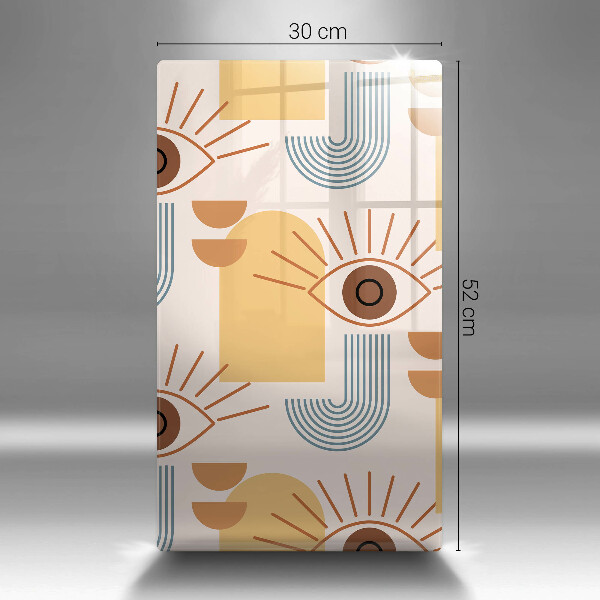 Tábua cozinha Olhos com padrão boho