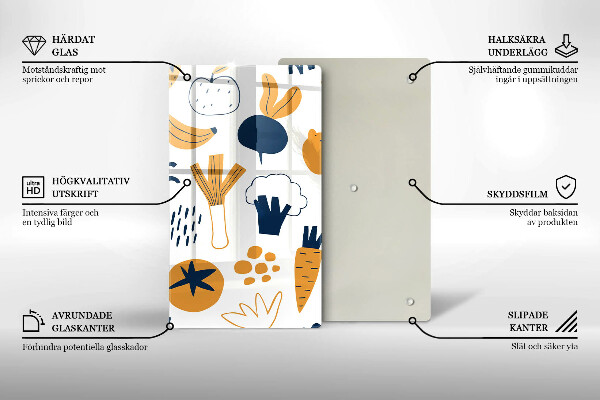 Tábua para cozinha Ilustração de alimentos