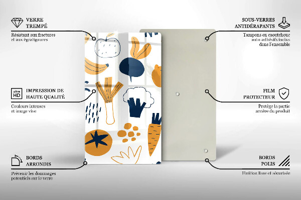 Tábua para cozinha Ilustração de alimentos