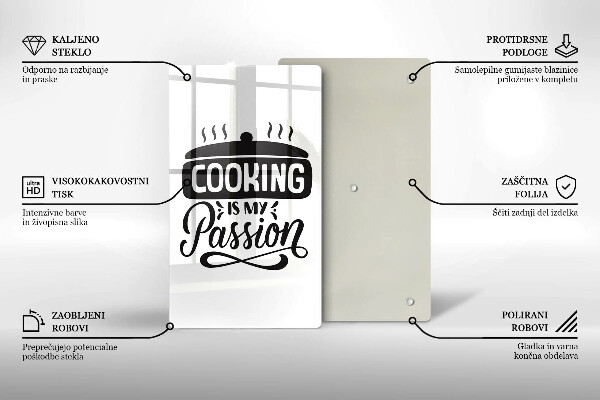 Tábua para corte Cozinhar é minha paixão