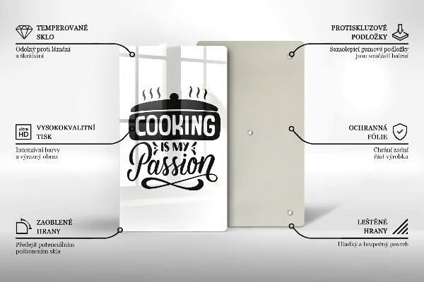 Tábua para corte Cozinhar é minha paixão