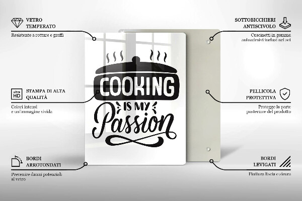 Tábua para corte Cozinhar é minha paixão