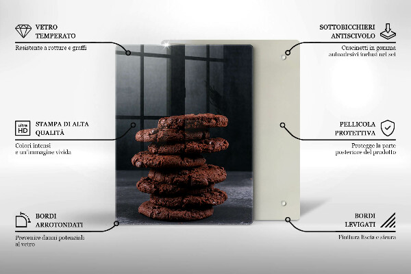 Tábua de cortar Biscoitos de chocolate