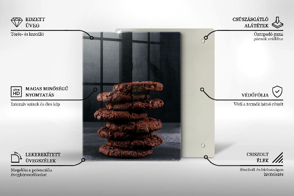 Tábua de cortar Biscoitos de chocolate