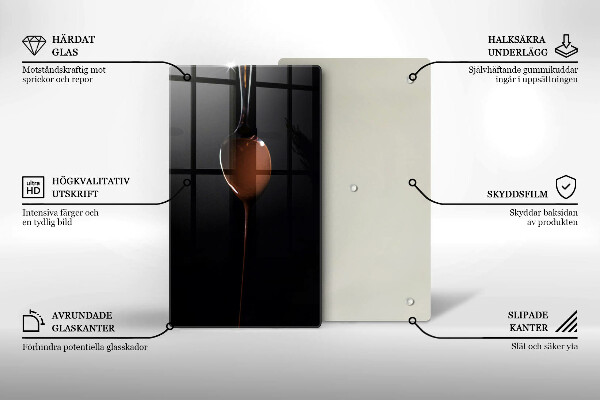 Tábua para cozinha Uma colherada de chocolate