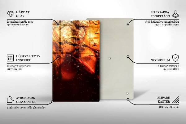 Tábua corte Bebida de cola com gelo