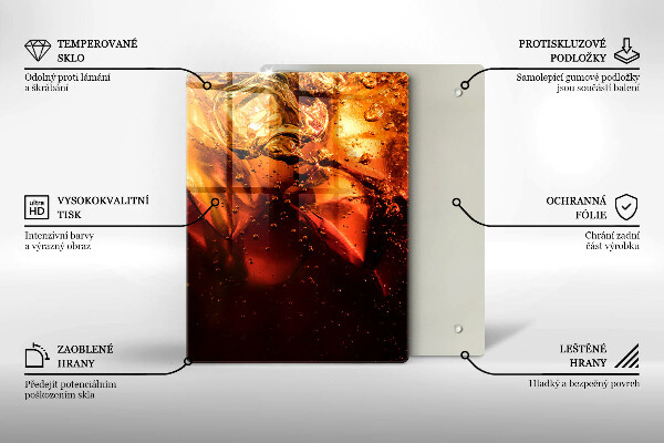 Tábua corte Bebida de cola com gelo