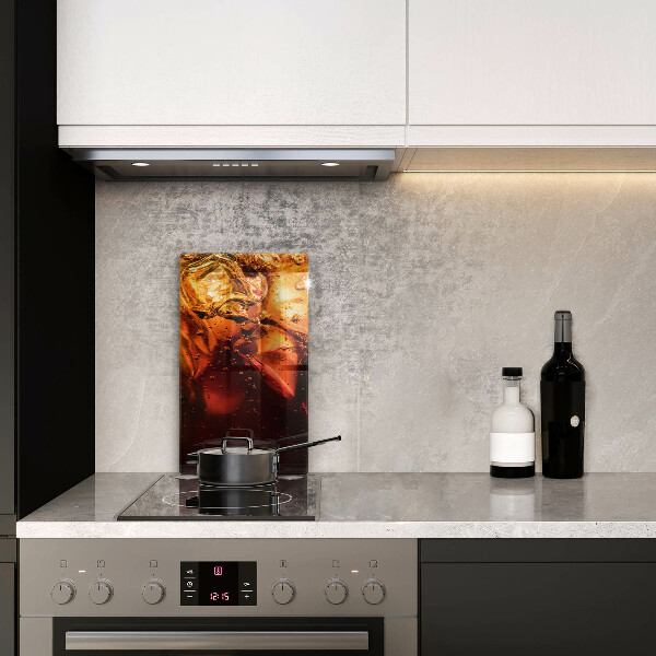 Tábua corte Bebida de cola com gelo