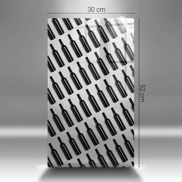 Tábua para corte Garrafas de vinho preto