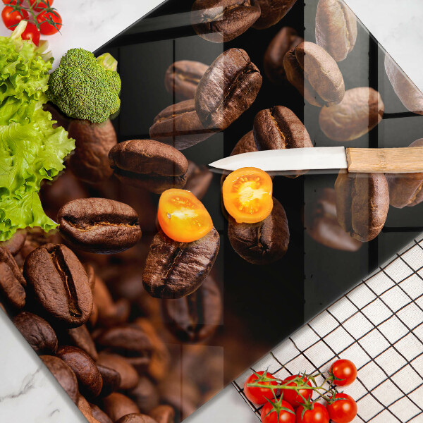 Tábua de corte Grãos de café marrons