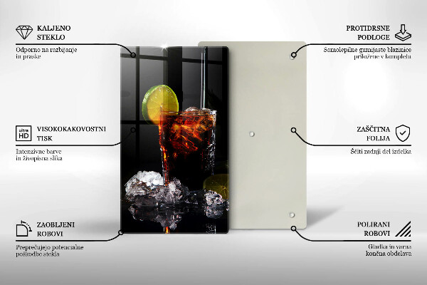 Tábua cozinha Bebida terrosa com gelo