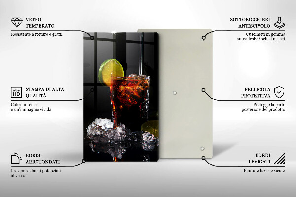 Tábua cozinha Bebida terrosa com gelo