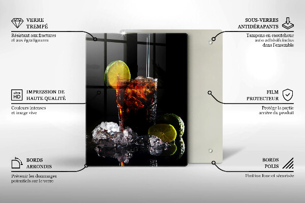 Tábua cozinha Bebida terrosa com gelo