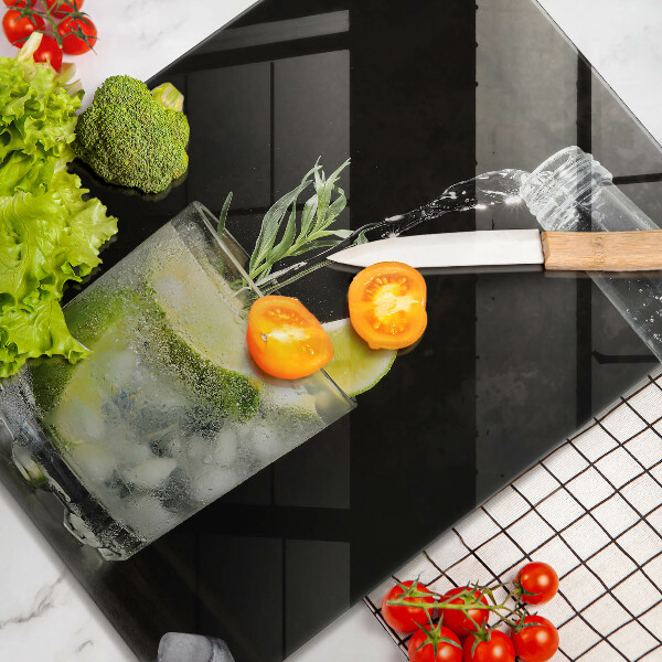 Tábua para cozinha Um copo de água