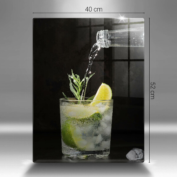 Tábua para cozinha Um copo de água