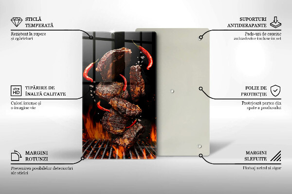 Tábua corte Carne na grelha