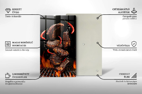 Tábua corte Carne na grelha