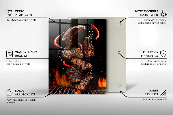 Tábua corte Carne na grelha