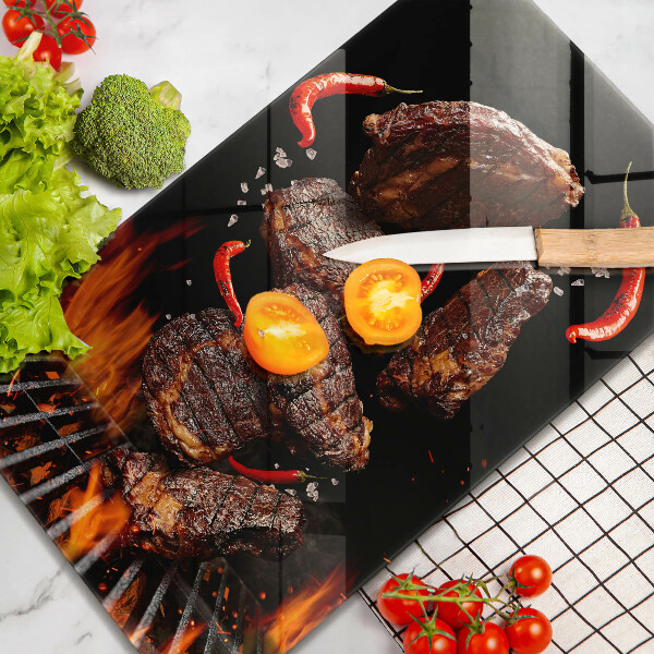 Tábua corte Carne na grelha