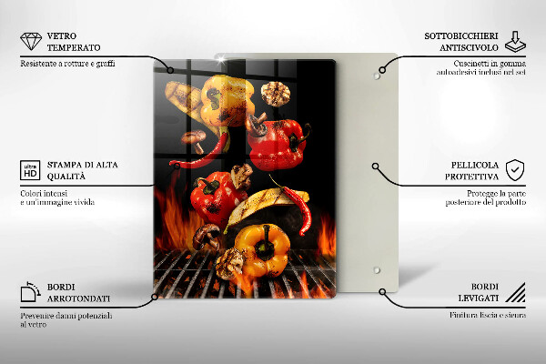 Tábua para corte Legumes grelhados