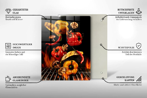 Tábua para corte Legumes grelhados