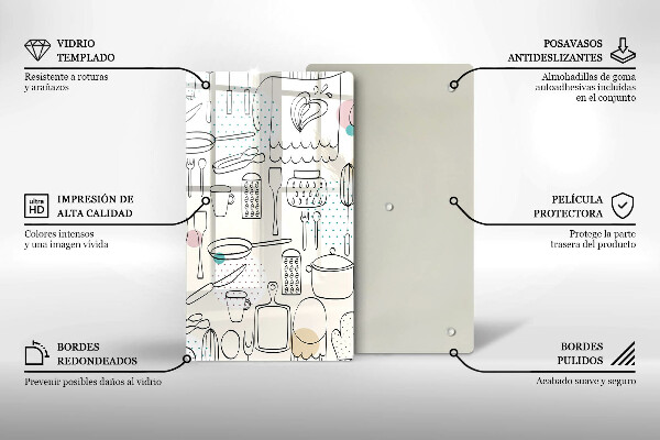 Tábua de cortar alimentos Acessórios de cozinha