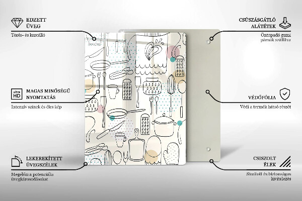 Tábua de cortar alimentos Acessórios de cozinha