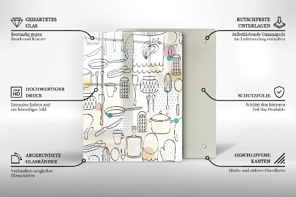 Tábua de cortar alimentos Acessórios de cozinha