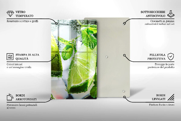 Tábua cozinha Água com limão e gelo