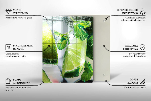 Tábua cozinha Água com limão e gelo