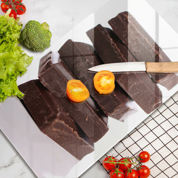 Tábua corte Cubos de chocolate