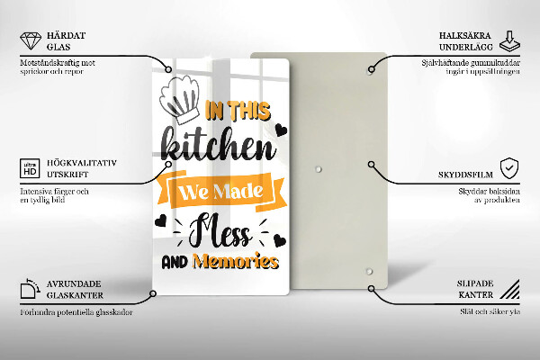 Tábua de cortar alimentos Nesta cozinha fizemos bagunça e memórias