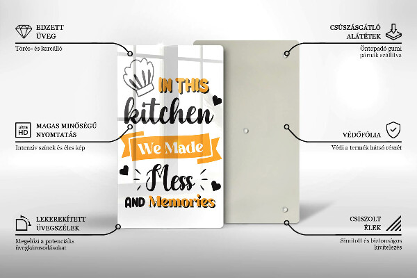 Tábua de cortar alimentos Nesta cozinha fizemos bagunça e memórias