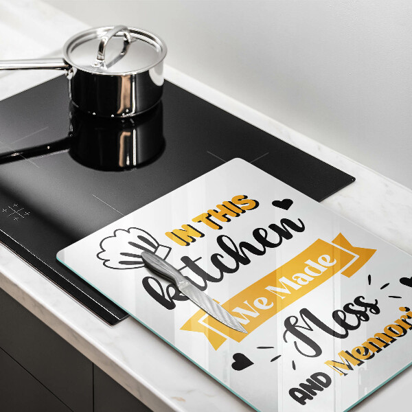 Tábua de cortar alimentos Nesta cozinha fizemos bagunça e memórias