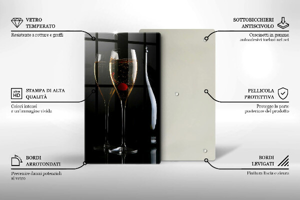 Tábua de cortar Taças de champanhe